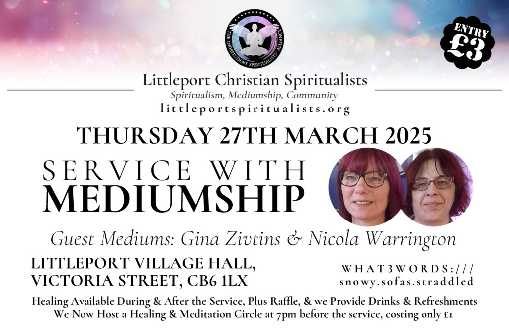 Thursday Service with Mediumship 27/03/2025