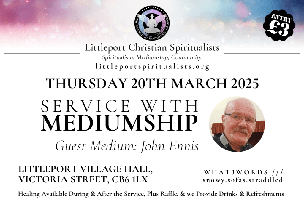 Thursday Service with Mediumship, 20/03/25